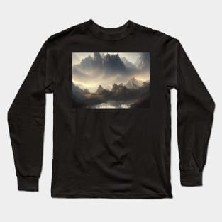 landscape nature wallpaper aestetic dreamland Long Sleeve T-Shirt